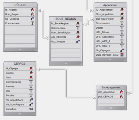 Structure de la base